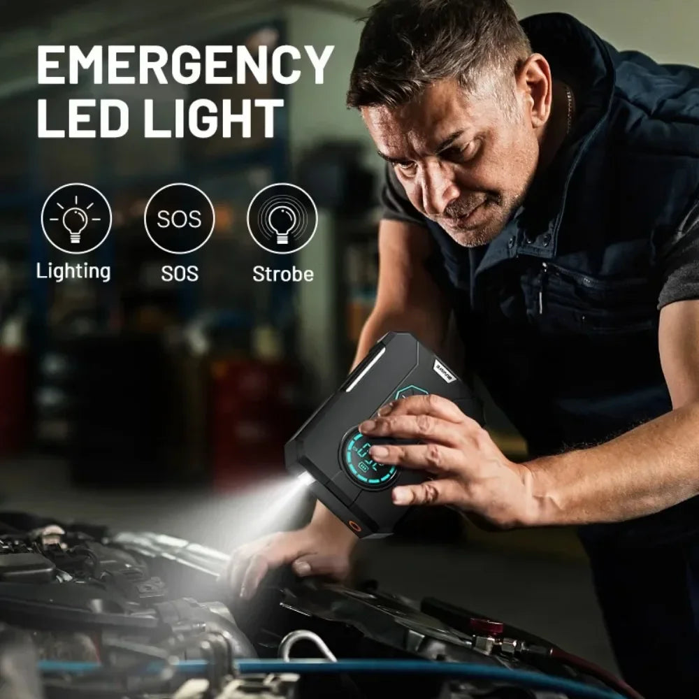 סטארטר נייד לרכב עם פאמפ – BUVAYE