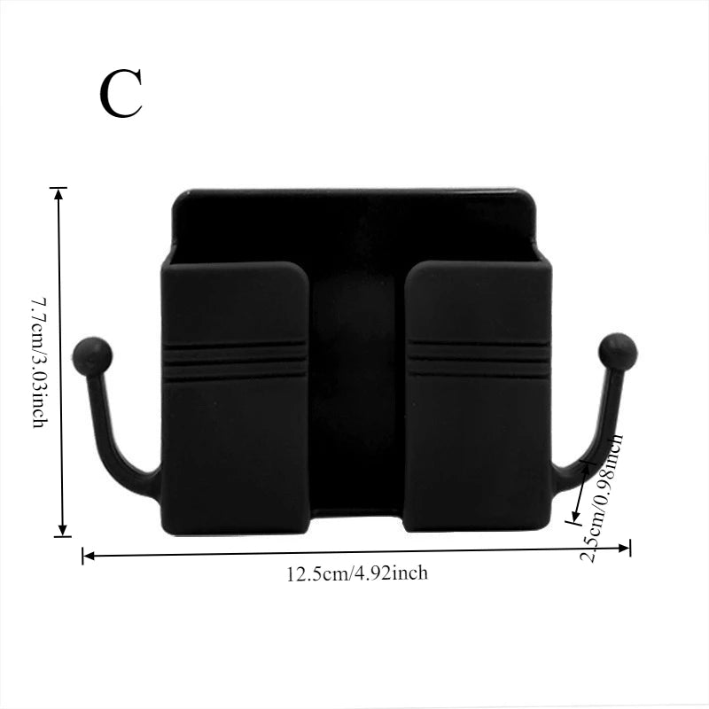 מתלה קיר רב־תכליתי לשלטים וטלפונים