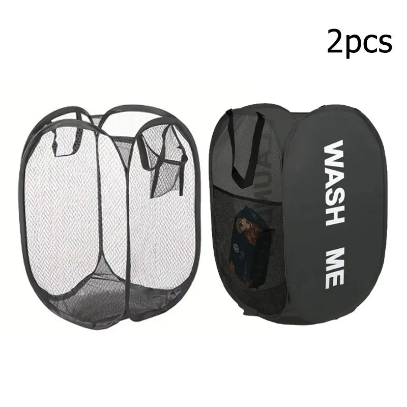 סל כביסה מתקפל רשת – קיבולת גדולה