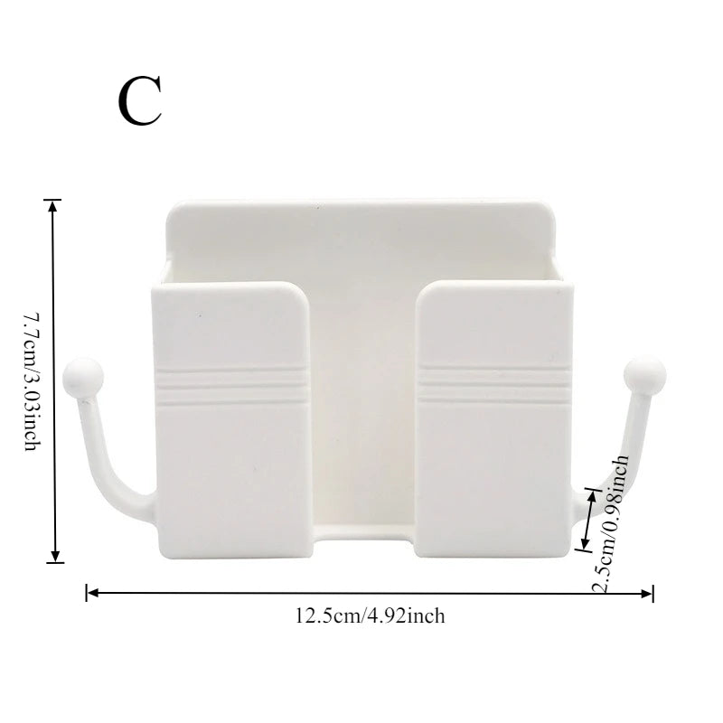 מתלה קיר רב־תכליתי לשלטים וטלפונים