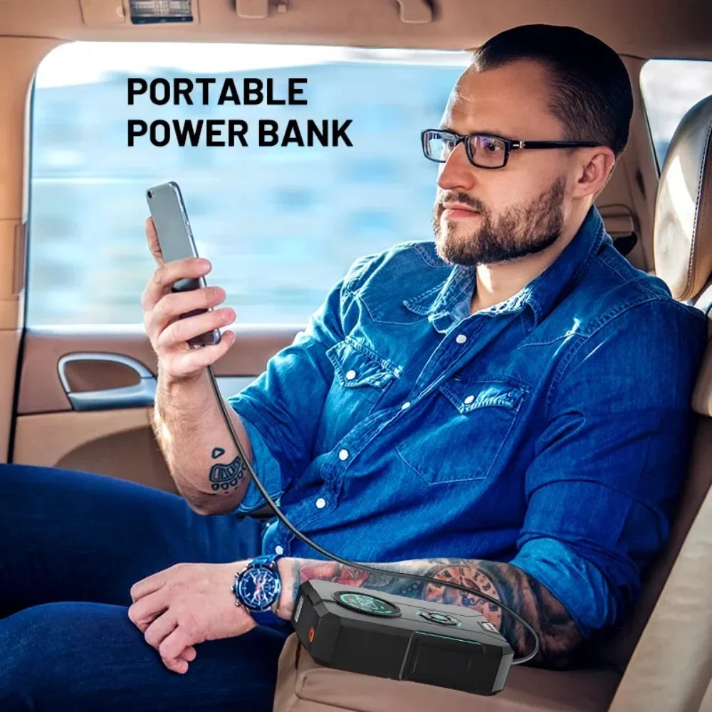 סטארטר נייד לרכב עם פאמפ – BUVAYE