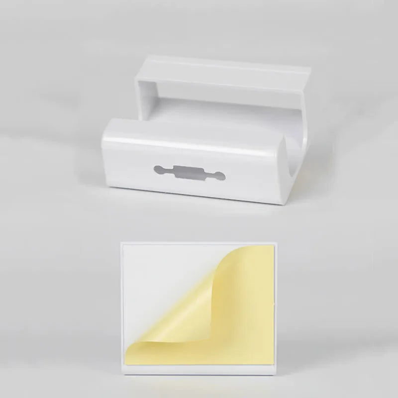 מתלה קיר רב־תכליתי לשלטים וטלפונים